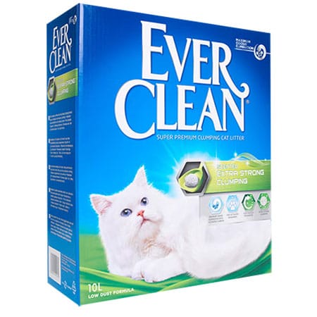 Pesek za mačke - Slika 10 L pakiranja Ever Clean EXTRA STRONG CLUMPING SCENTED mačji posip za mačje stranišče